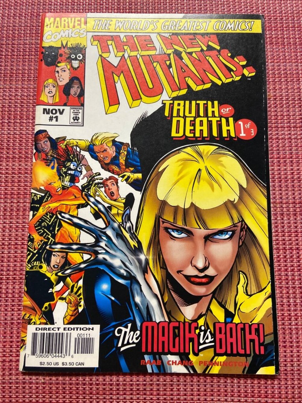 New Mutants Truth or Death #1 (1997) Marvel Magik Returns VF Newstand